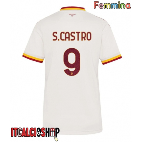 AS Roma Santiago Castro #9 Seconda Maglia Femmina 2026-27 Manica Corta